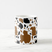 Kuh Brown & Black Print Kaffeetasse (Mittel)