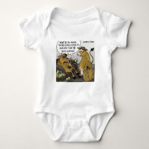 Kuh Bull Scheidung Funny Cartoon Geschenke & T-Shi Baby Strampler