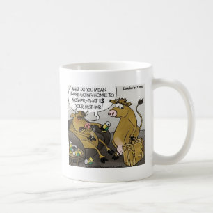 Kuh Bull Scheidung Funny Cartoon Geschenke & T-Shi Kaffeetasse