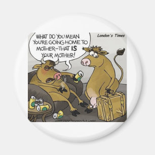 Kuh Bull Scheidung Funny Cartoon Geschenke & T-Shi Magnet