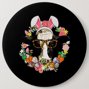 Kuh Bunny Oars Happy Oster Bauer Button
