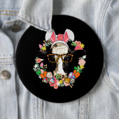 Kuh Bunny Oars Happy Oster Bauer Button (Beispiel)