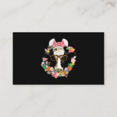 Kuh Bunny Oars Happy Oster Bauer Visitenkarte (Rückseite)