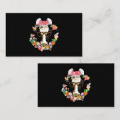 Kuh Bunny Oars Happy Oster Bauer Visitenkarte (Vorne/Hinten)