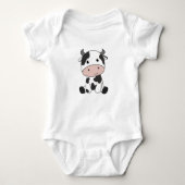 Kuh Calf Baby Kuh Patches Niedlich Baby Strampler (Vorderseite)
