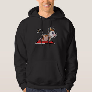 Kuh Calf Yoga Posen Sport Gymnastik Ohm Herzschlag Hoodie