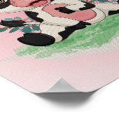 Kuh Candy Kinderzimmer Print Kids Room Poster (Ecke)