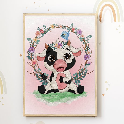 Kuh Candy Kinderzimmer Print Kids Room Poster