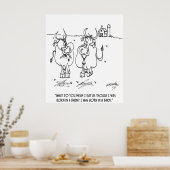 Kuh-Cartoon 3348 Poster (Küche)