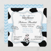 Kuh-Cowboy-Babyparty-Einladung Einladung (Vorne/Hinten)