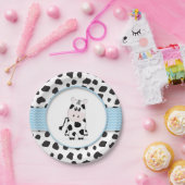 Kuh-Cowboy-Babyparty-Platte Pappteller (Party)