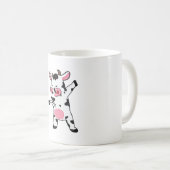 Kuh Dabbing Bauer Dab Tanz Kaffeetasse (VorderseiteRechts)
