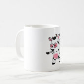 Kuh Dabbing Bauer Dab Tanz Kaffeetasse (Vorderseite Links)