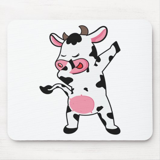 Kuh Dabbing Bauer Dab Tanz Mousepad (Vorne)