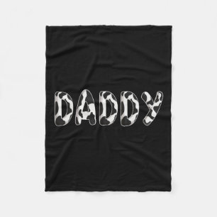 Kuh Daddy Geburtstagsfamilie Matching Vathers Day Fleecedecke