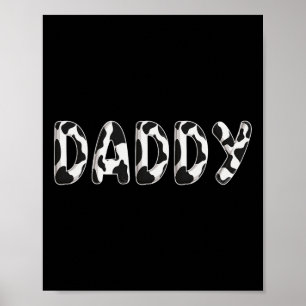 Kuh Daddy Geburtstagsfamilie Matching Vathers Day  Poster