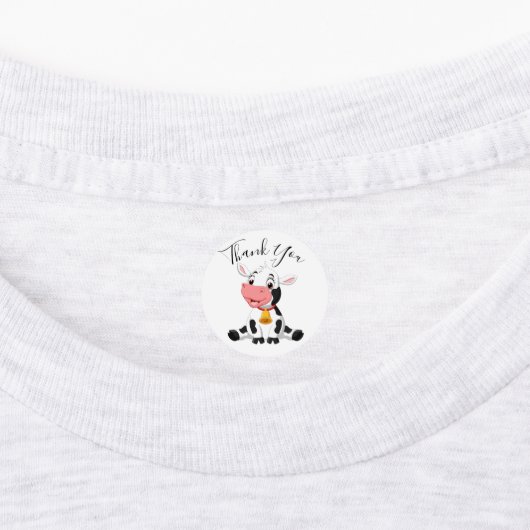 Kuh danke Ihnen Labels Etiketten (Befestigt)