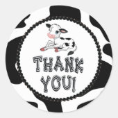 Kuh danke Ihnen Stickers (Vorderseite)