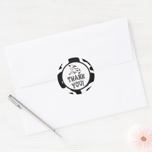 Kuh danke Ihnen Stickers (Umschlag)