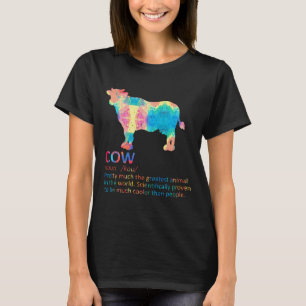 Kuh Definition Milch Milchkühe Bauer T-Shirt