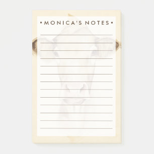 Kuh der Aquarell-Scheunen-Tier-  Post-it Klebezettel