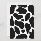 Kuh der heiligen Kuh druckt Niedlichen Geburtstag Einladung (Rückseite)