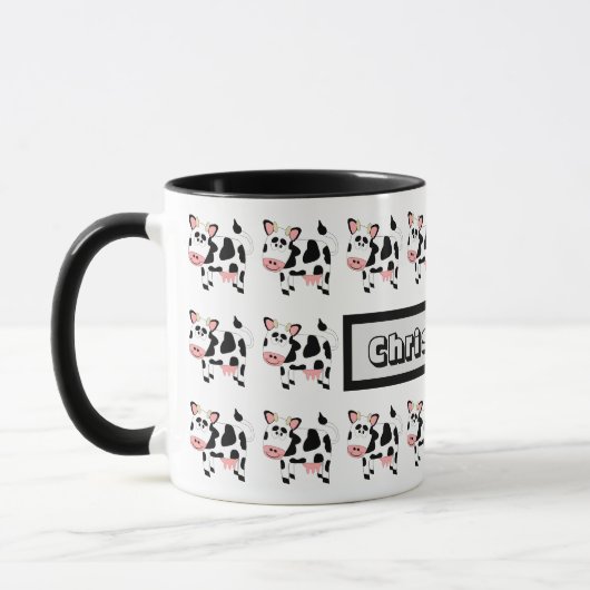 Kuh-Design für Tasse (Links)