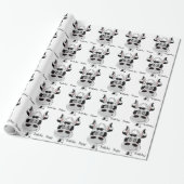 Kuh-Design Geburtstag Geschenkpapier (Ungerollt)