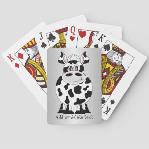 Kuh Design Hintergrund in beliebiger Farbe Spielkarten
