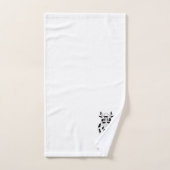 Kuh-Design-Monogramm Badhandtuch Set (Handtuch)