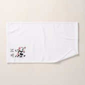 Kuh-Design Monogramm Badhandtuch Set (Handtuch)