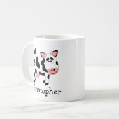 Kuh-Design personalisiert Kaffeetasse (Vorderseite Links)