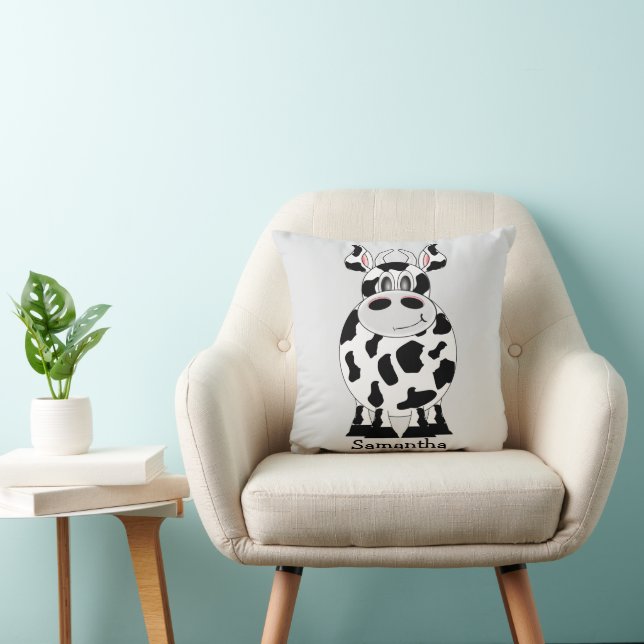 Kuh-Design personalisiert Kissen (Stuhl )