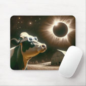 Kuh, die das gesamte Sonnenkollektiv beobachtet Mousepad (Mit Mouse)