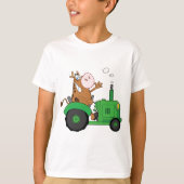 Kuh, die einen Traktor fährt T-Shirt (Vorderseite)