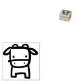 Kuh Doodle Gummi Briefmarke Gummistempel (Stempel)