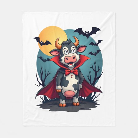 Kuh Dracula Rises Fleecedecke (Vorderseite)