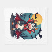 Kuh Dracula Rises Fleecedecke (Vorderseite (Horizontal))