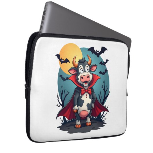 Kuh Dracula Rises Laptopschutzhülle (Vorne Rechts)