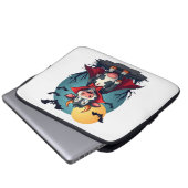 Kuh Dracula Rises Laptopschutzhülle (Vorne Knopf)