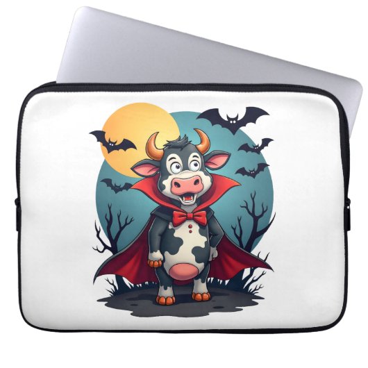 Kuh Dracula Rises Laptopschutzhülle (Vorderseite)