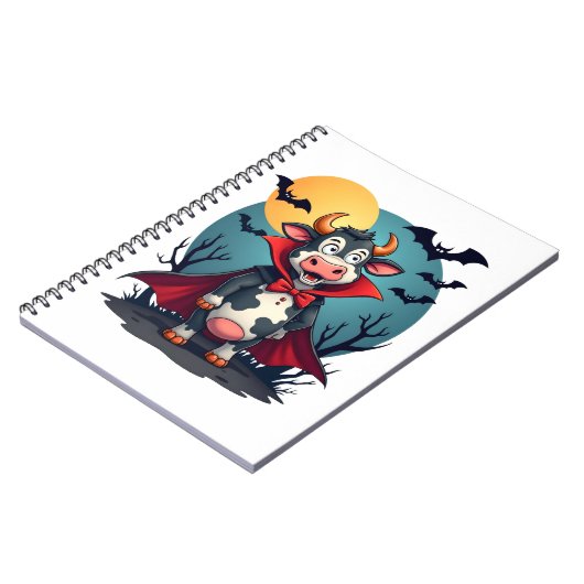 Kuh Dracula Rises Notizblock (Linke Seite)