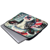 Kuh Dreaming der wärmeren Zeiten Aquamarin Rote Fl Laptopschutzhülle (Vorne Knopf)