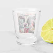 Kuh Dreaming der wärmeren Zeiten Aquamarin Rote Fl Schnapsglas (Rückseite)