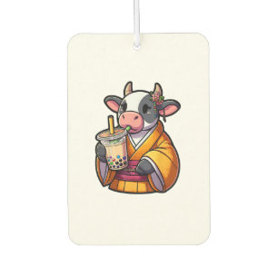 Kuh Drink Blase Tee Japanisch Kimono Autolufterfrischer