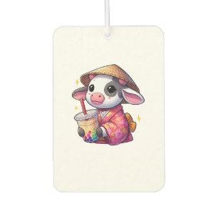 Kuh Drink Blase Tee Japanischer Kimono _1 Autolufterfrischer