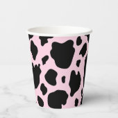 Kuh Druck auf Präsident Rosa Pappbecher (Rückseite)