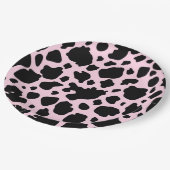 Kuh Druck auf Präsident Rosa Pappteller (Schrägansicht)