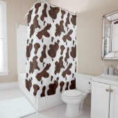 Kuh-Druck-gepunktetes Duschvorhang (Beispiel)