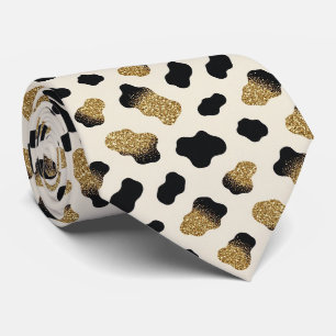 Kuh-Druck Glitter-Faux-Seiden-Schlips Cowboy Krawatte